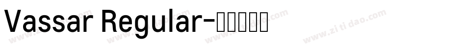 Vassar Regular字体转换